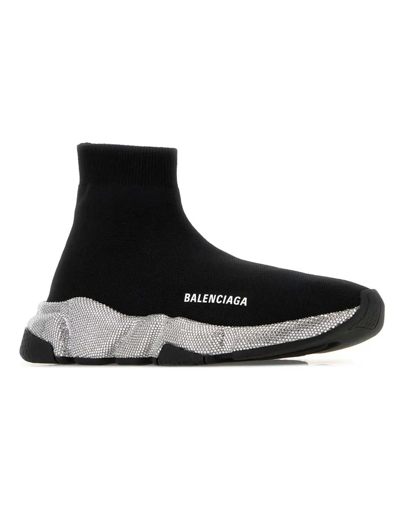 Balenciaga 587280w2dd9 1080 Black - Crystal T Polyester Elastan Sneaker Black