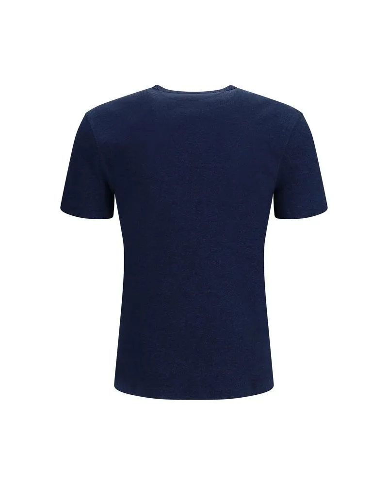 Brunello Cucinelli Cotton Jersey T-Shirt — Blue Blue