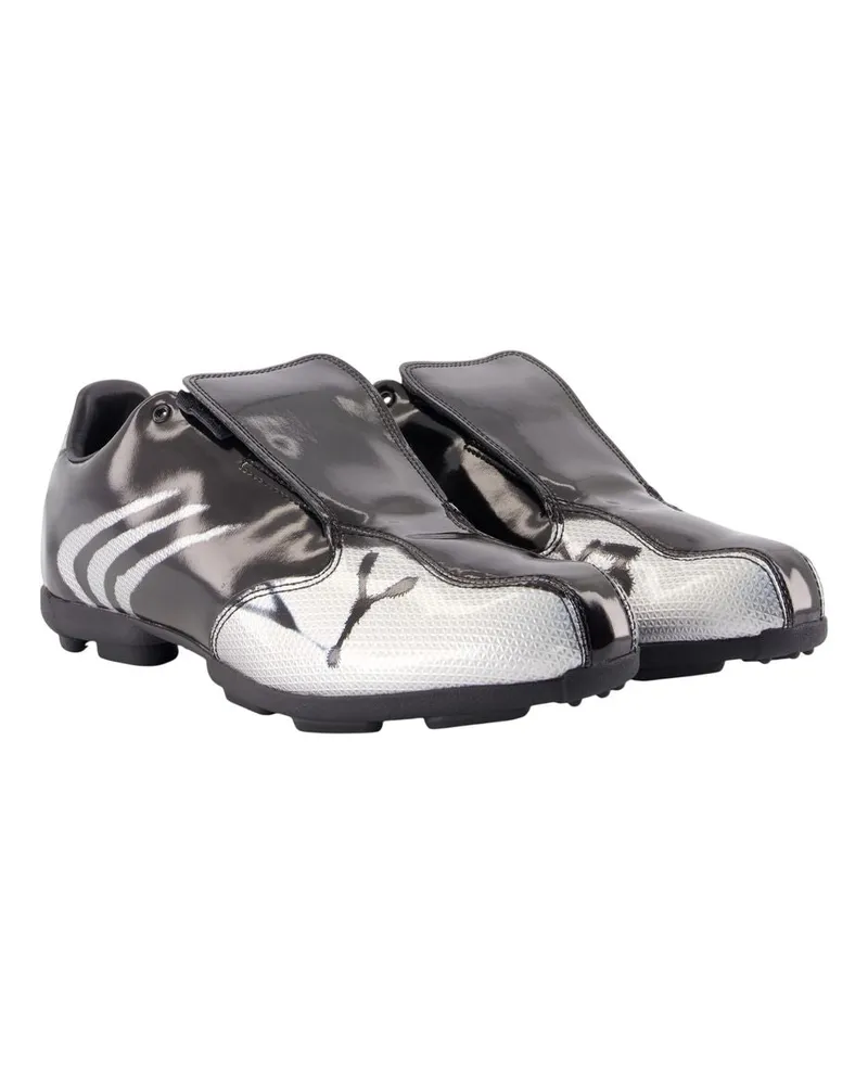 Y-3 Unisex F50 Tunit Chito Sneakers -  Leather Silver Calfskin Shoes 