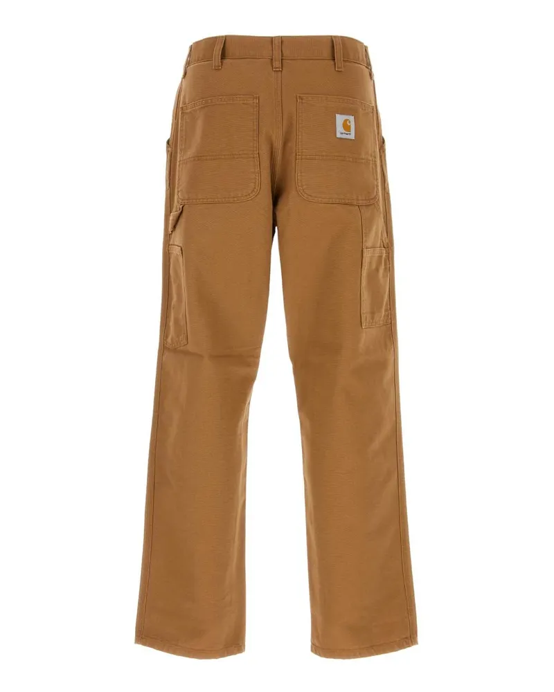 Carhartt WIP Unisex Caramel Cotton Single Knee Pant Hamiltonbrown Pantaloni Brown