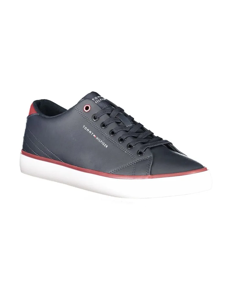 Tommy Hilfiger Contrast-Trim Canvas Sneaker — Blue Blue