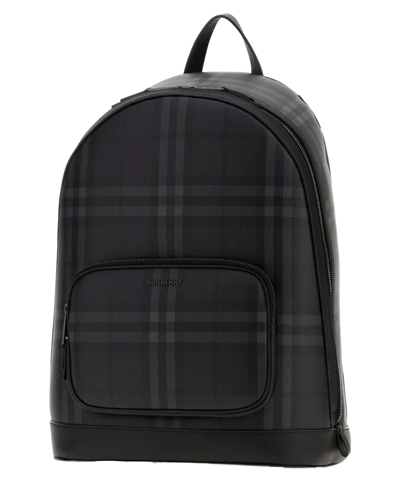 Burberry Check-Pattern Backpack Iron