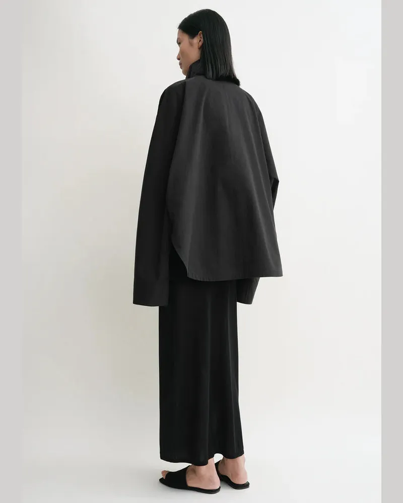 Totême Oversized Wool Jacket — Black Black