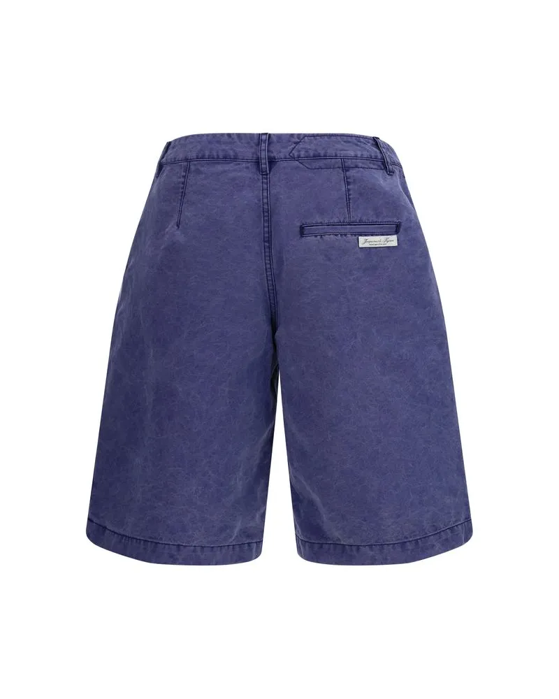 Jacquemus Men's Blue Cotton Bermuda Shorts Blue