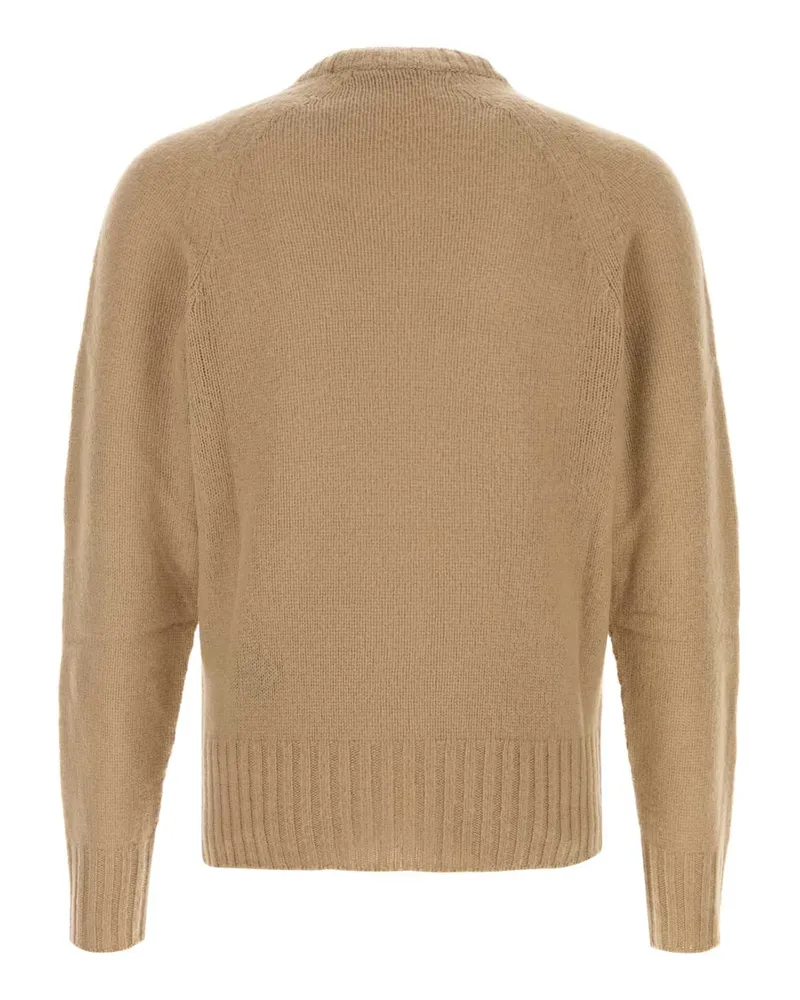 Tom Ford Men's Camel Cashmere Sweater Lighttaupe Exterior: Maglieria Beige