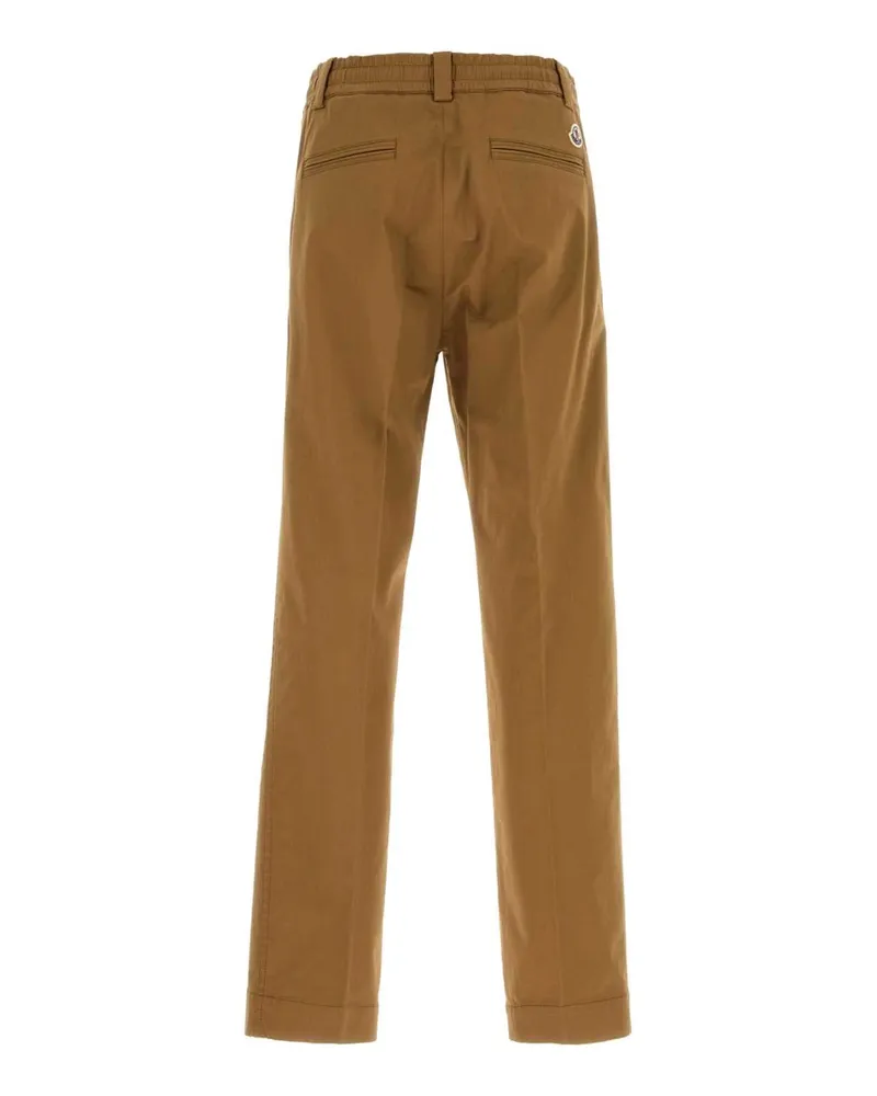 Moncler Men's Camel Cotton Pant 24r Exterior: Pantaloni Trousers Camel