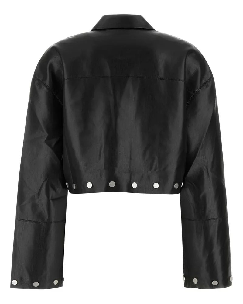 Nanushka Women's Black Synthetic Leather Kassie Shirt Camicie Black