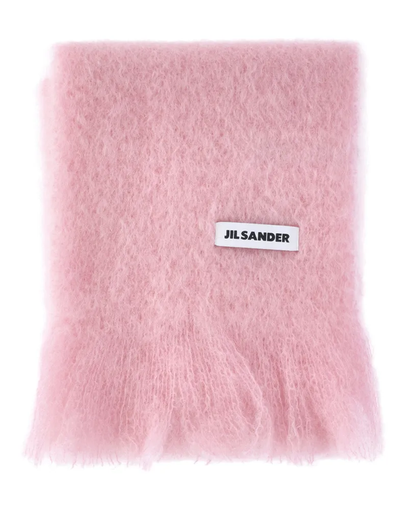 Jil Sander Women's Scarfs Pink Mohair Pink