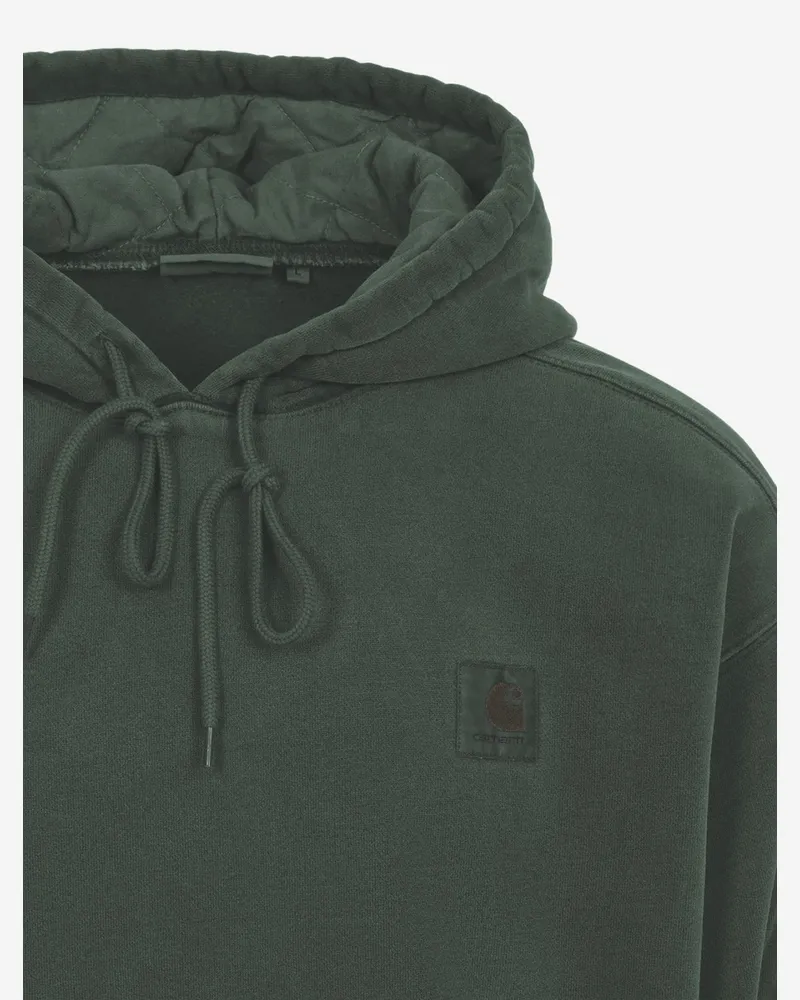 Carhartt WIP Cotton Jersey Hooded Sweatshirt — Green Green