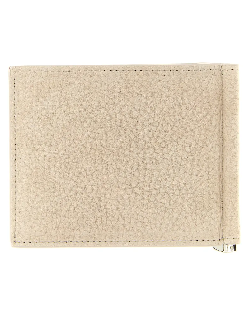 Christian Louboutin Men's Beige Calfskin Wallet Beige