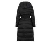 Quilted Padded Down Coat — Black