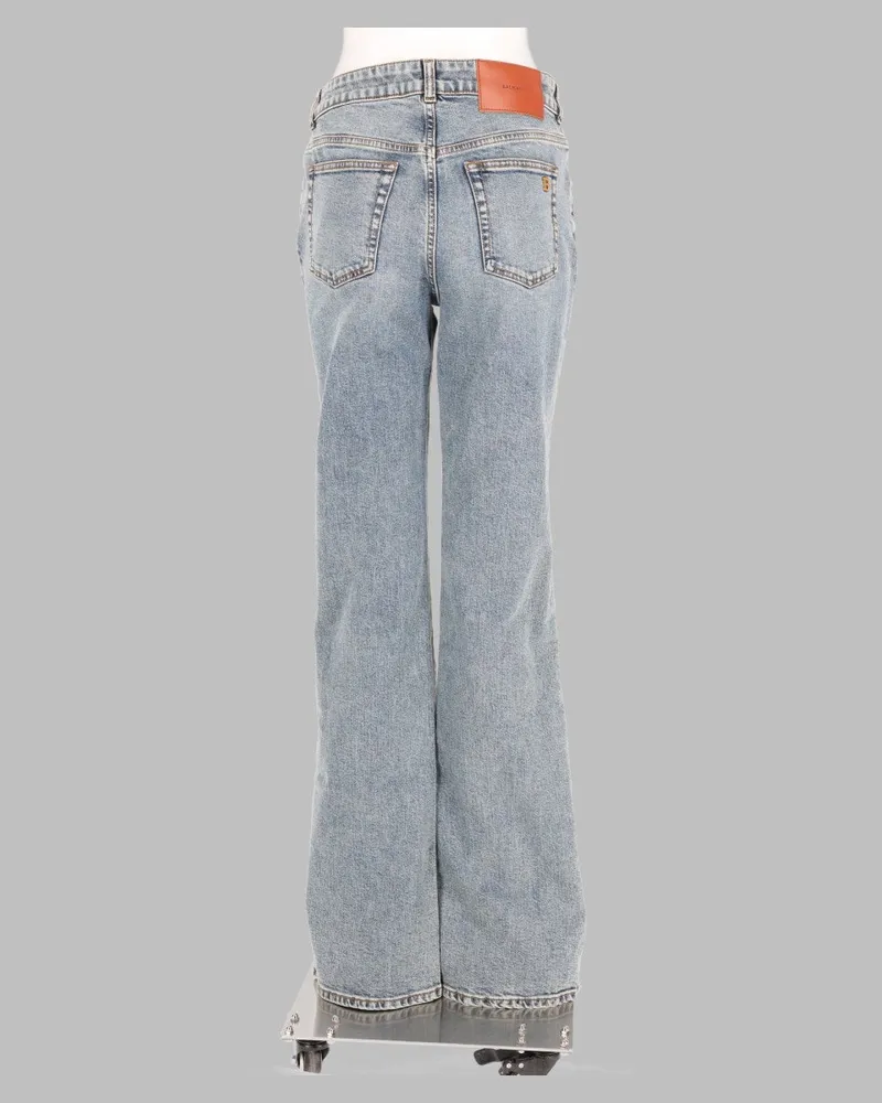 Balmain Bootcut Denim Jeans — Blue Blue