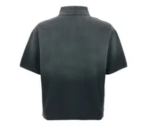 Logo-Embroidered Cotton Polo Shirt — Gray