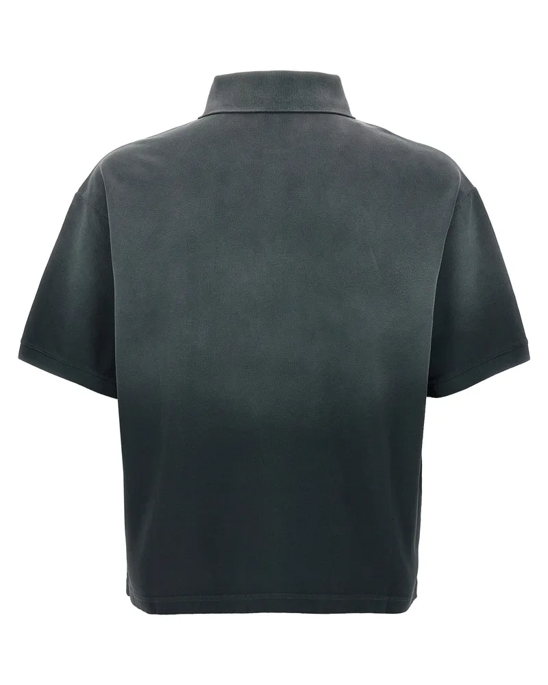 Alexander McQueen Men's Gray Cotton Polo Shirt Gray