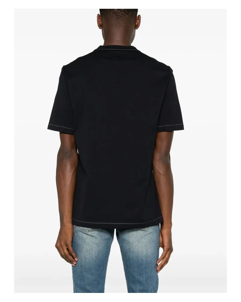 Brunello Cucinelli Lightweight Cotton Jersey T-Shirt — Blue Blue