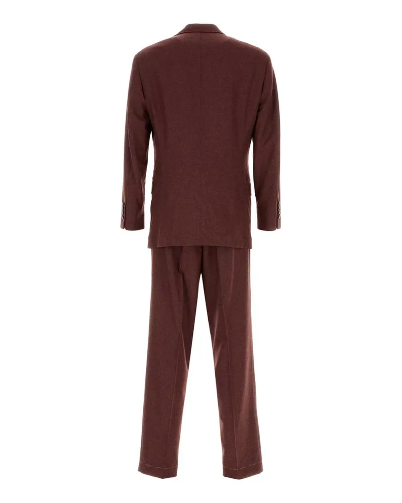 Brunello Cucinelli Lava Abiti Dress Burgundy