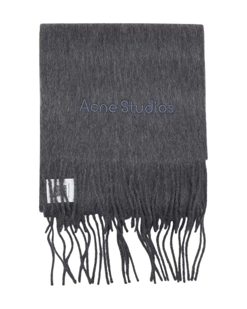 Acne Studios Unisex Scarf -  Wool Grey Accessories Gray