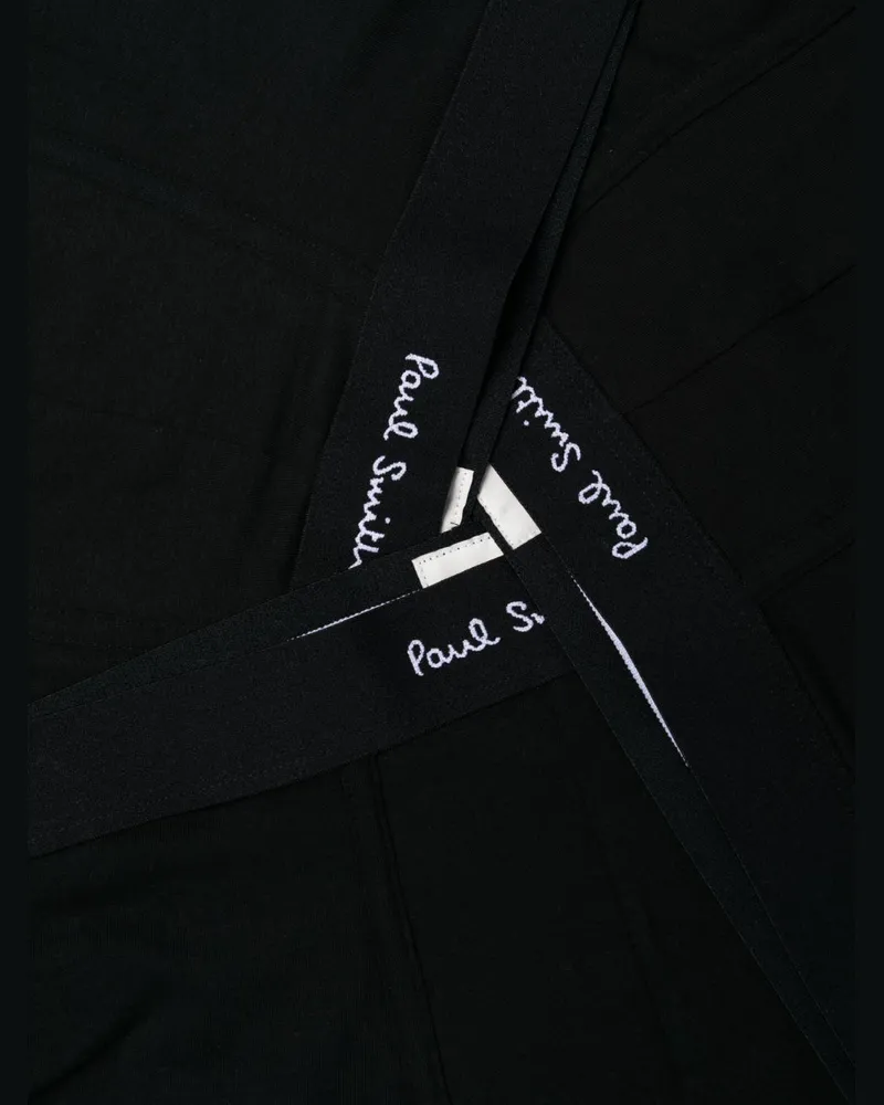 Paul Smith Organic Cotton Boxers — Black Black