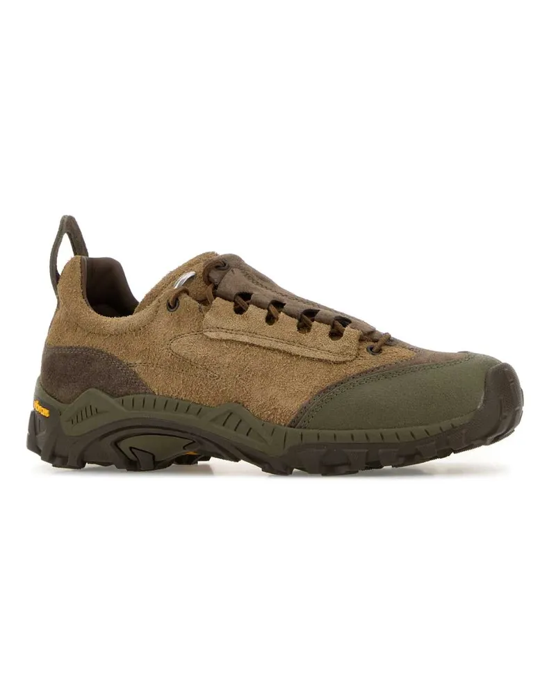 Our Legacy Men's Multicolor Suede Gabe Sneakers Woodland Brown