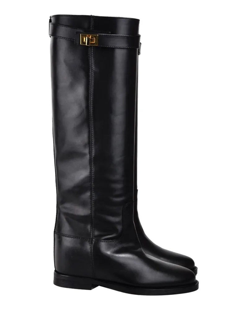 Via Roma 15 Santa Monica Boot — Black Black