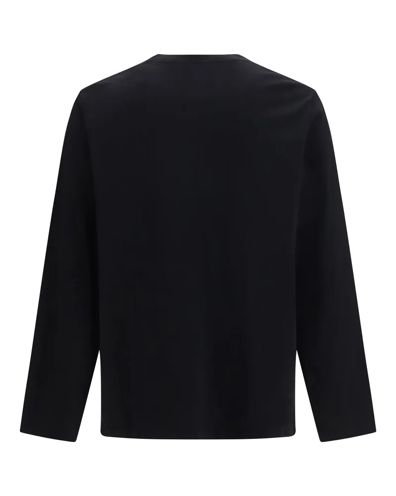 Canada Goose Men's Vantage Long Sleeve T-Shirt Black - Noir Cotton T-Shirts And Polos 