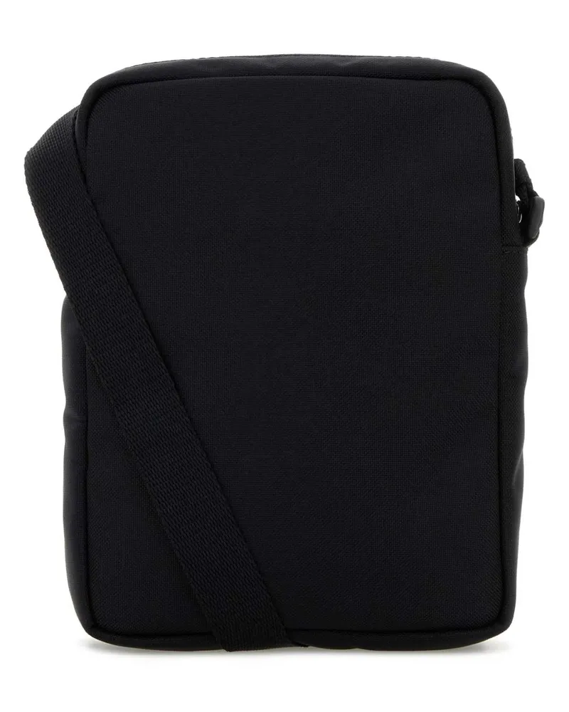 Balenciaga Logo-embroidered Nylon Crossbody Bag — Black Black