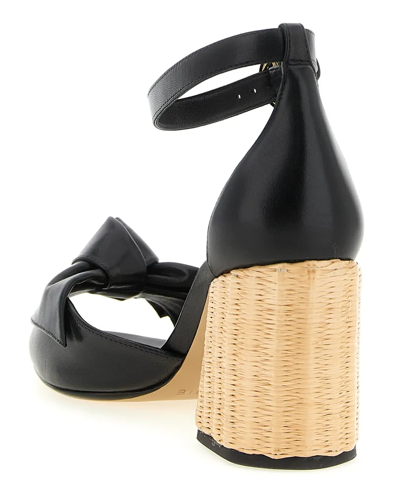 Alexandre Birman Women's Clarita Sandal Black Cow Leather Heels Black