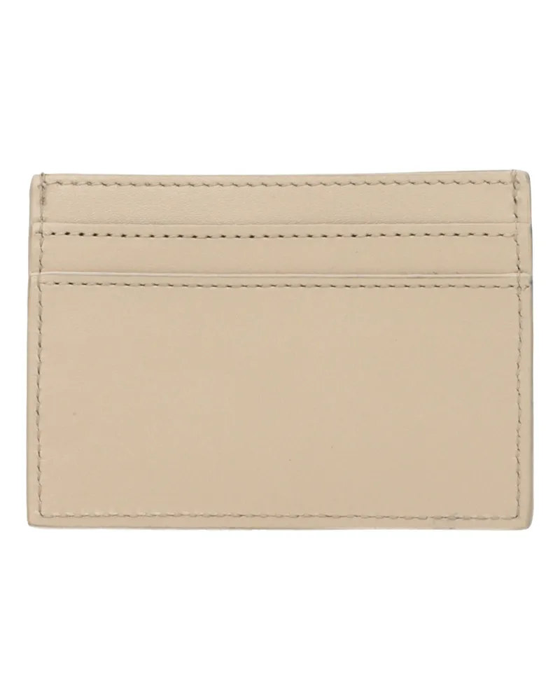 Versace Leather Card Case — Beige Beige