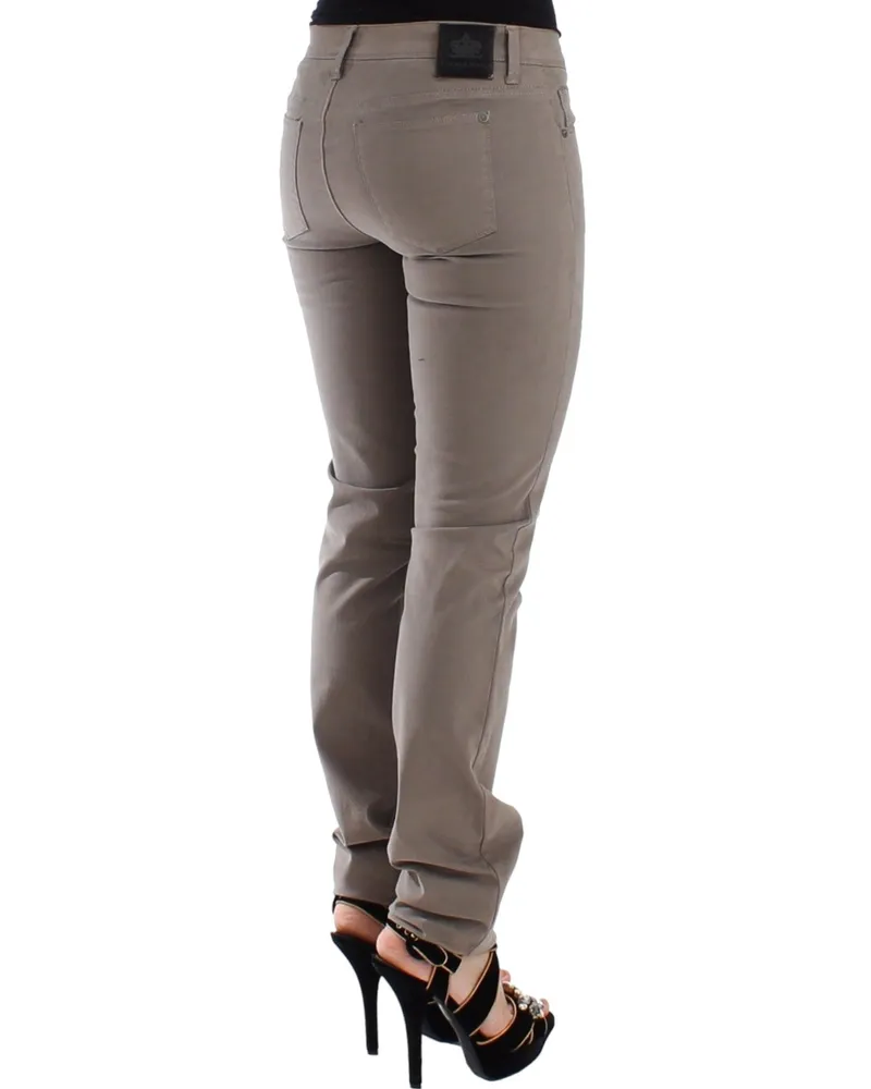 Ermanno Scervino Skinny Cotton Jeans — Beige Beige