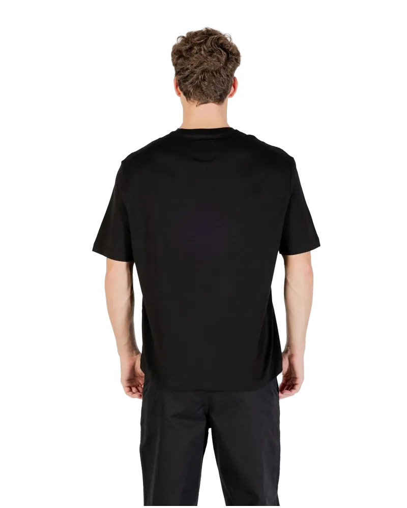 Armani Exchange Logo-Print Cotton T-Shirt — Black Black
