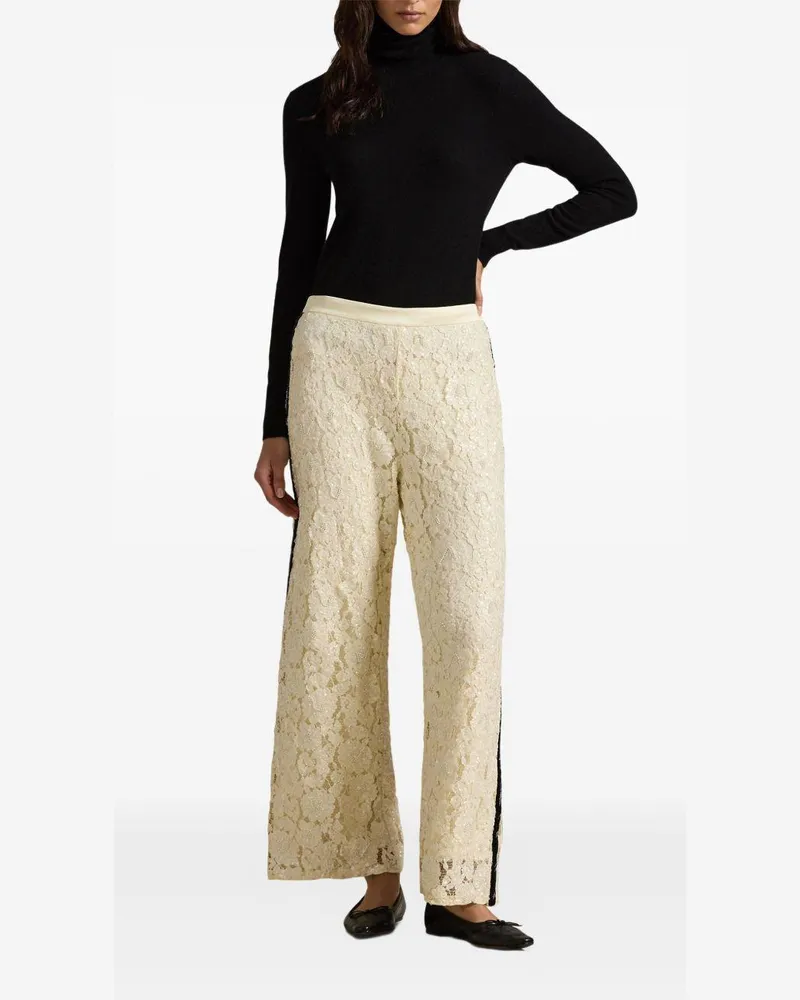 Ralph Lauren Women's Trousers Cream Cotton Cream