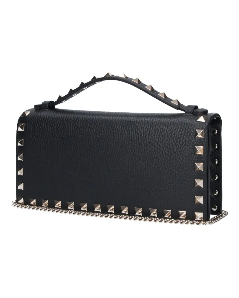 Valentino Garavani Women's Wallets Black Calf Leather Black