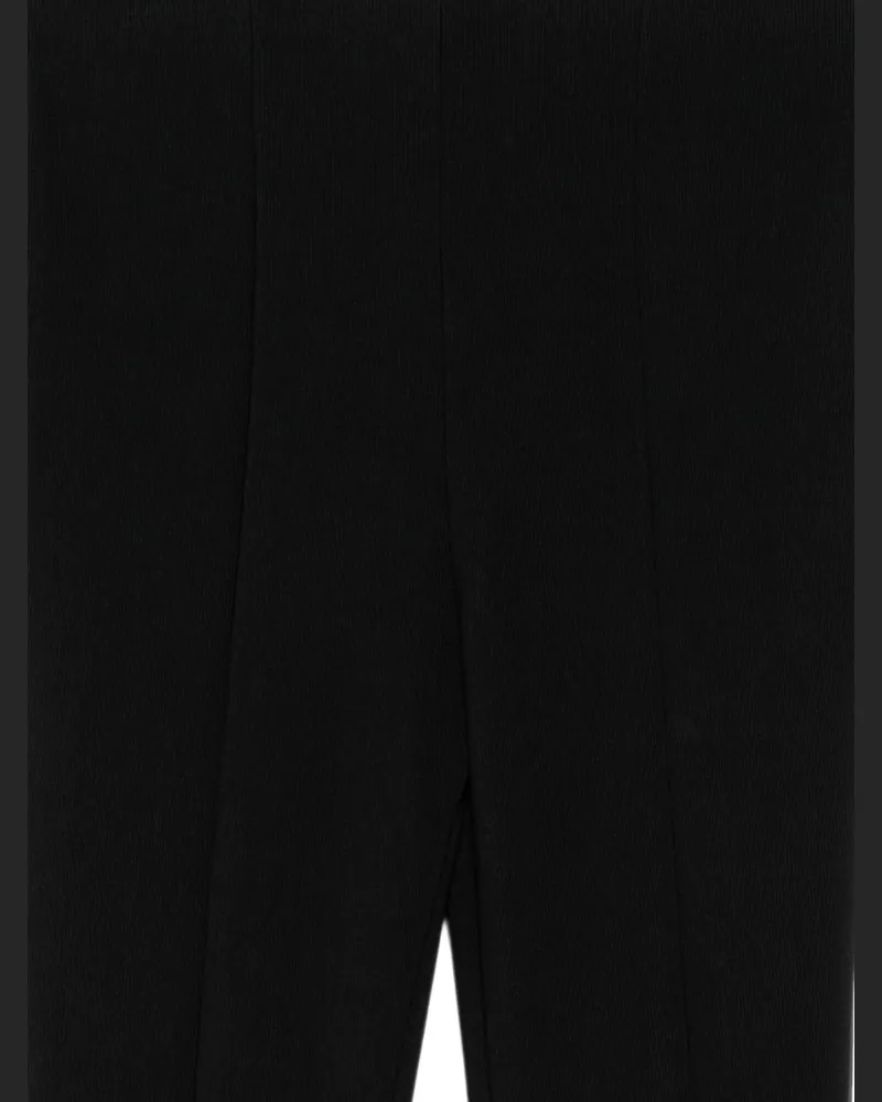 032c Ribbed Texture Leggings — Black Black
