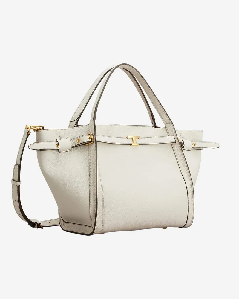 TOD'S Women's Leather Shopping Bag White Calfskin Handbags Hand White