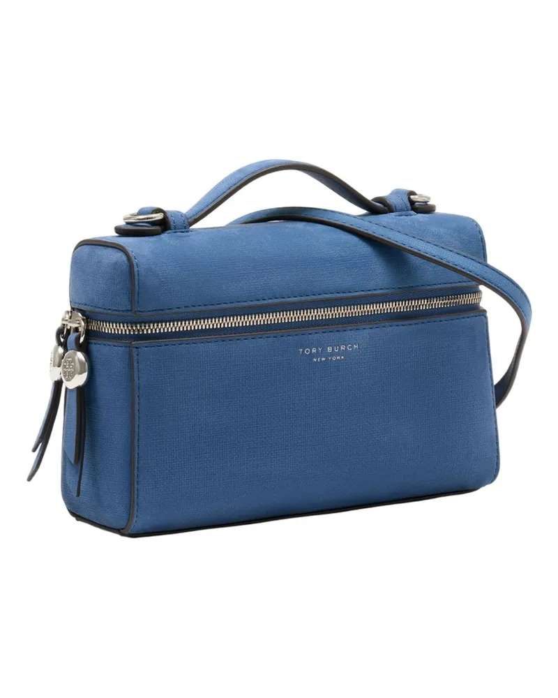 Tory Burch Women's Romy Slim Top Handle Bag Blue Cowhide Blue