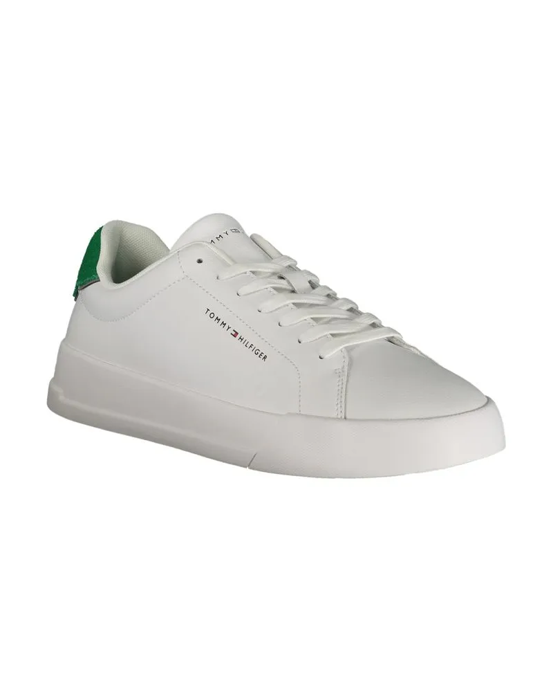 Tommy Hilfiger Leather & Polyurethane Sneaker — White White