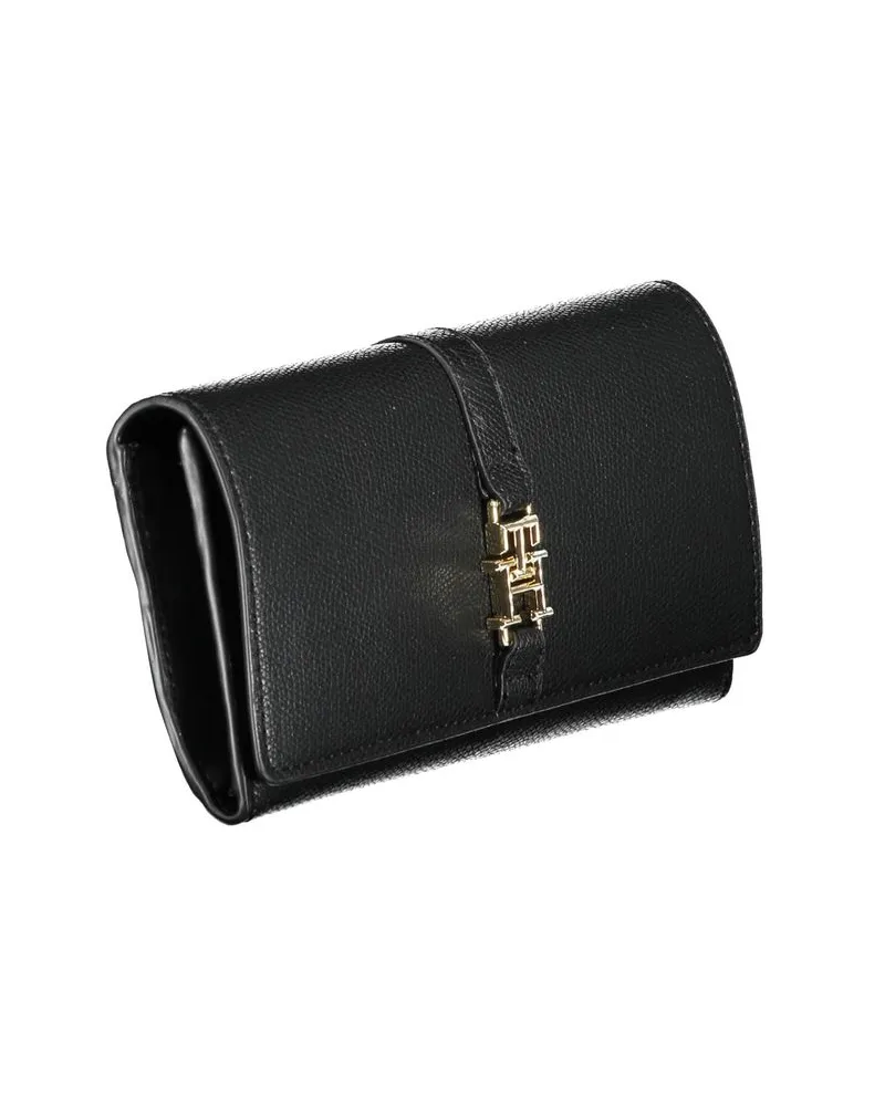 Tommy Hilfiger Structured Polyurethane Wallet — Black Black