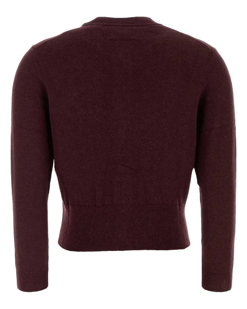Étoile Isabel Marant Women's Grape Cotton Blend Newton Cardigan Burgundy Exterior: Wool Maglieria Sweater Burgundy
