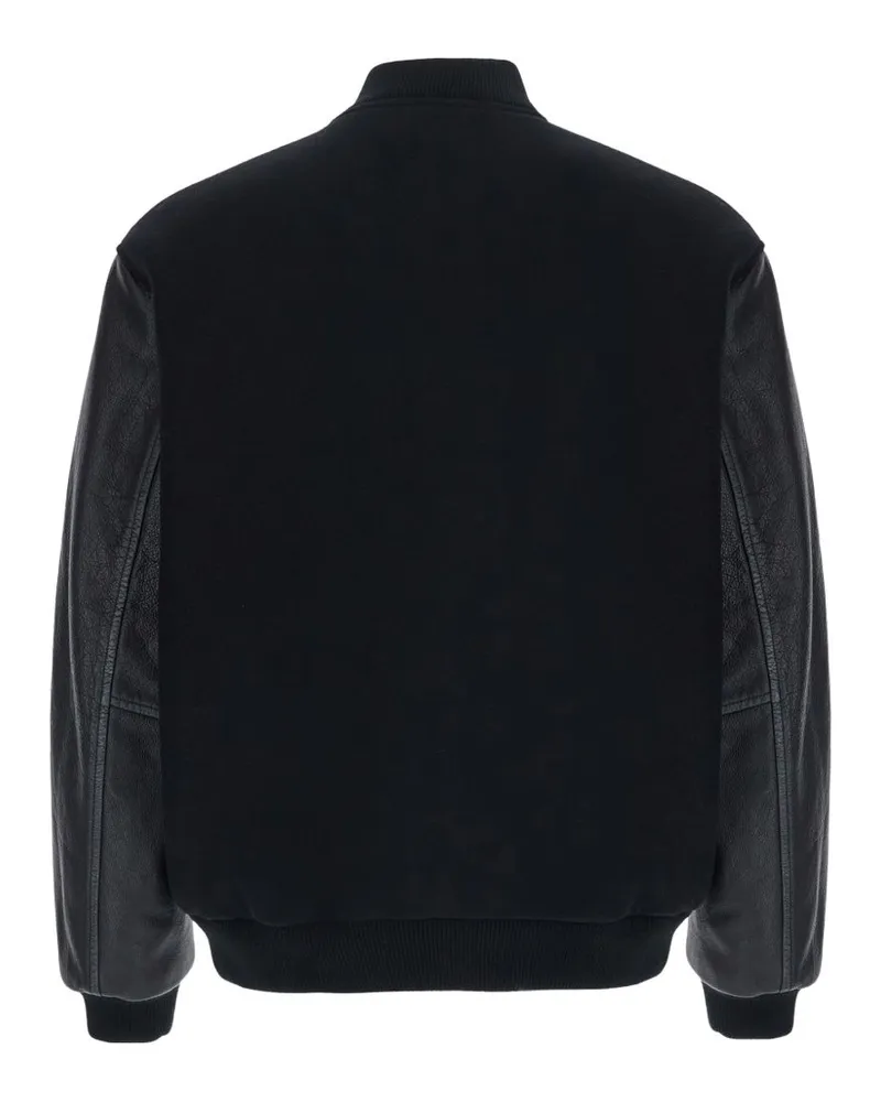 Emporio Armani Logo Bomber Jacket — Black Black