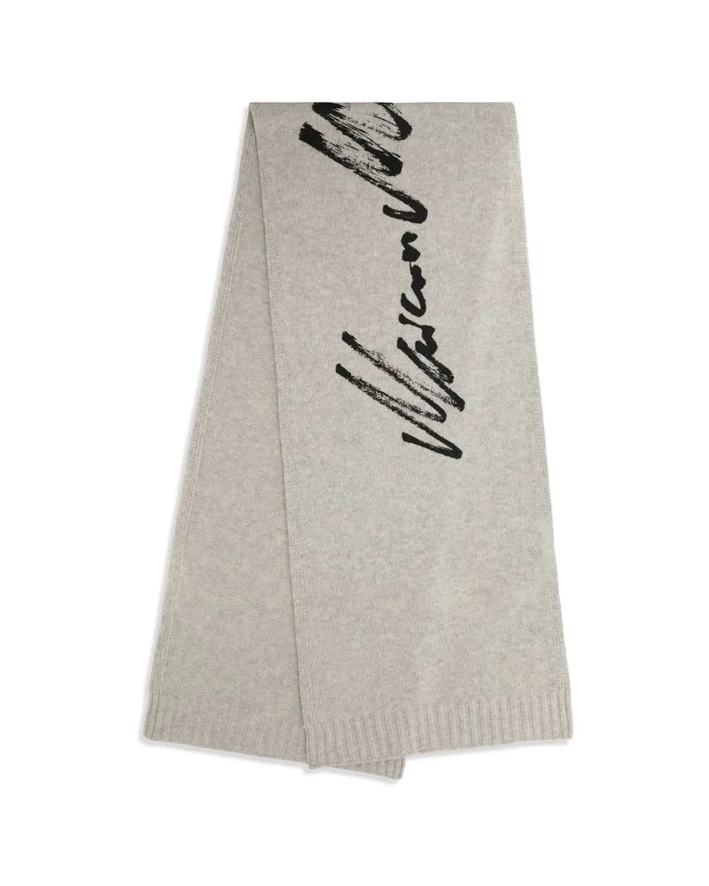 Maison Margiela Women's Gray Wool Oves Aries Scarf Gray