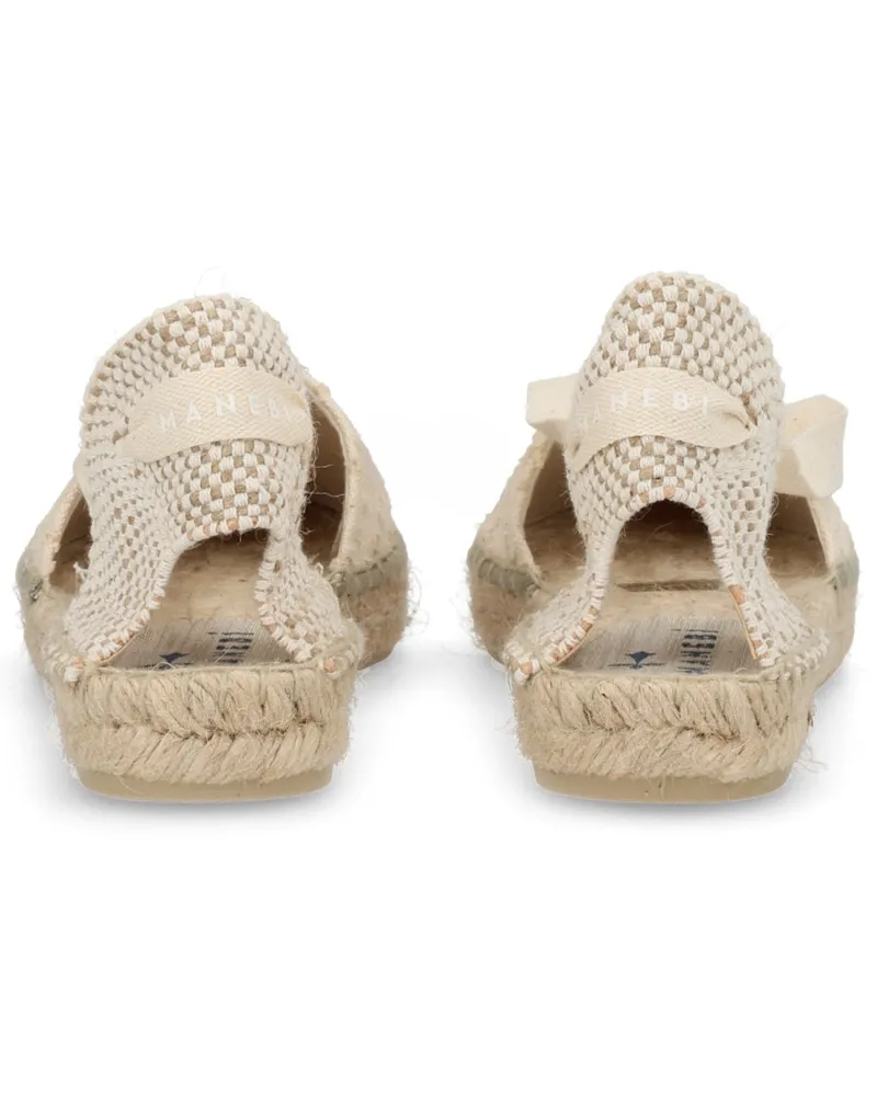 Manebí Valenciana Espadrille — Ivory 