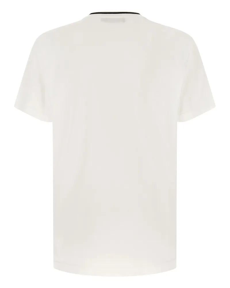 Dolce & Gabbana Logo-Patch Cotton Jersey T-Shirt — White White