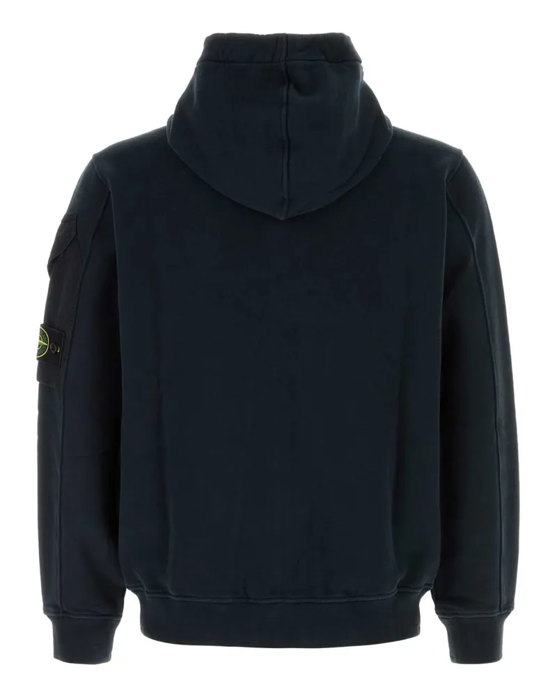 Stone Island Navyblue Exterior: Cotton Felpe Sweater Navy