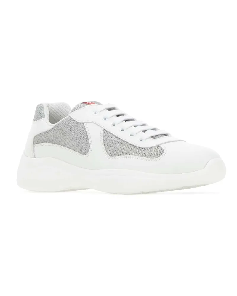 Prada America's Cup Sneaker — White White