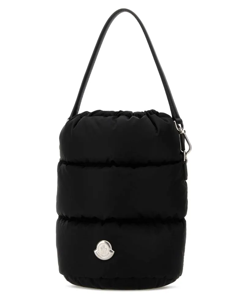 Moncler Women's Black Canvas Caradoc Bucket Bag 999 Borse A Secchiello Black