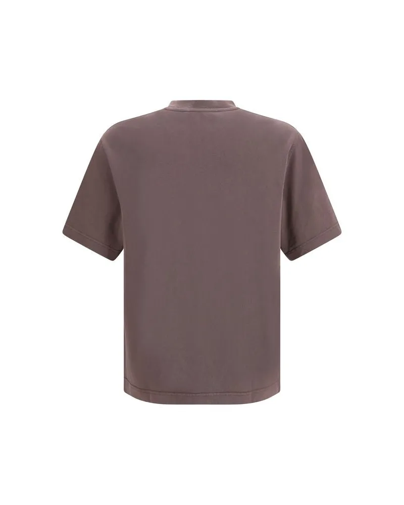 Jacquemus Monogram-Patch Cotton T-Shirt — Brown Brown