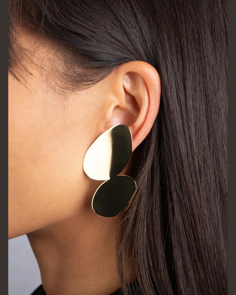 Federica Tosi Women's Earrings Jenny Gold Metal Metallic Gold