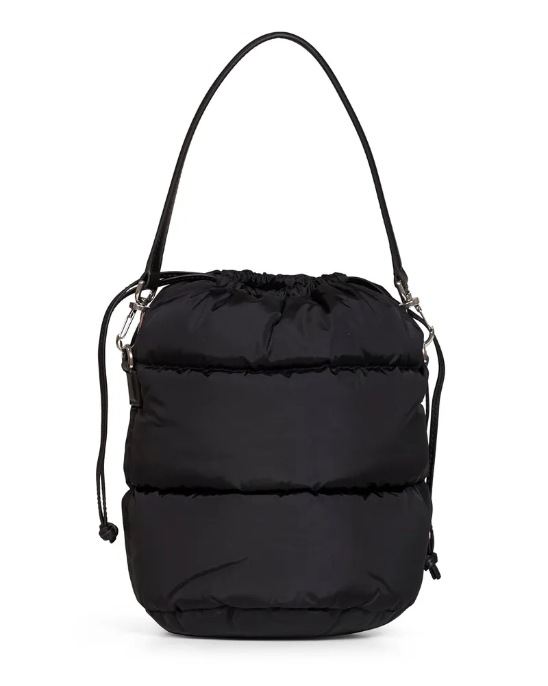 Moncler Women's Bucket Bag Caradoc Black Polyamide Shoulder Black