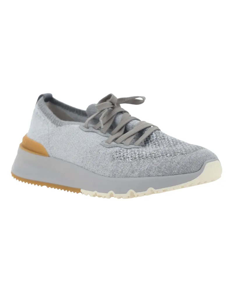 Brunello Cucinelli Men's Cotton Sneakers Coke+atene+lapis+grigio Ch-Panama-Ambra Ch/panama/ambra 