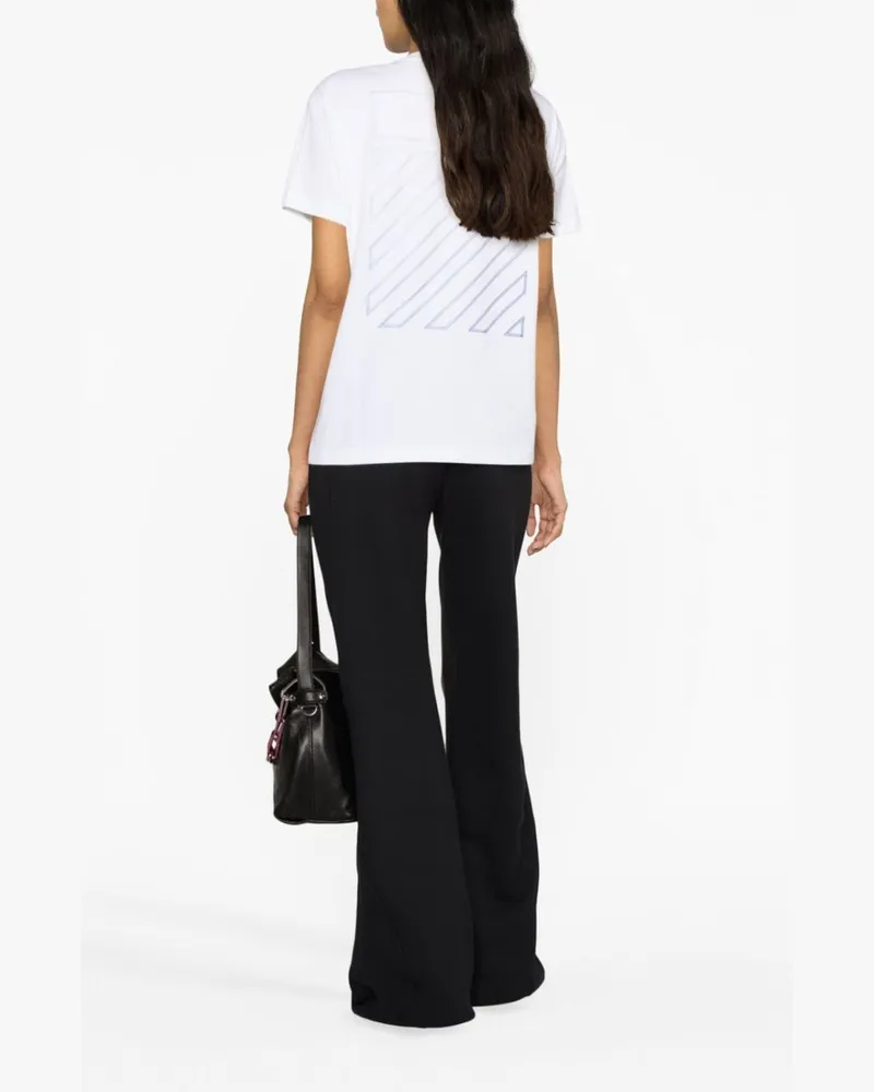 OFF-WHITE Piped-Trim Cotton Joggers — black Black